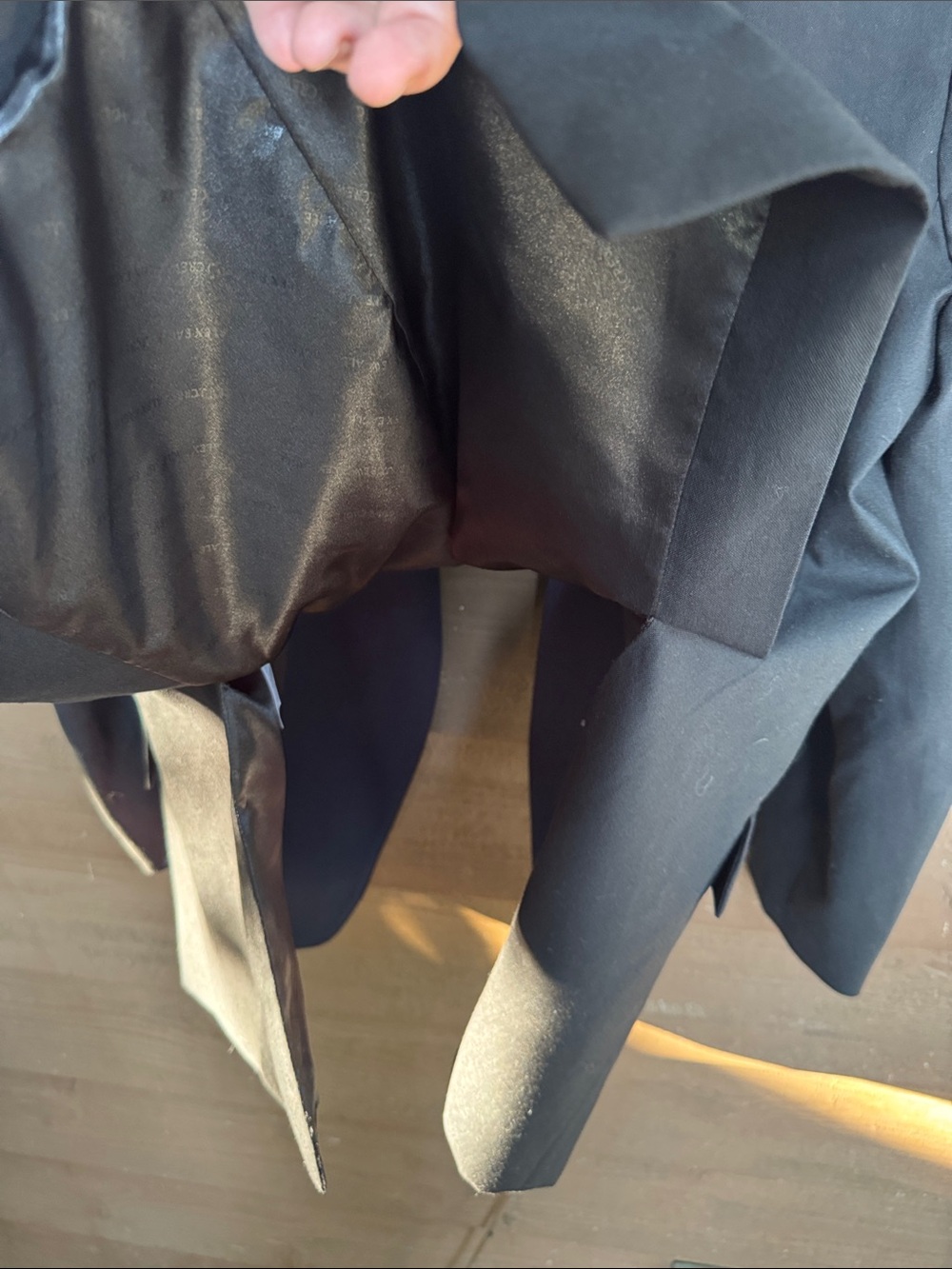 J. Crew Black Blazer with Navy Shawl Collar (Women) size 14 - Picture 6 of 6